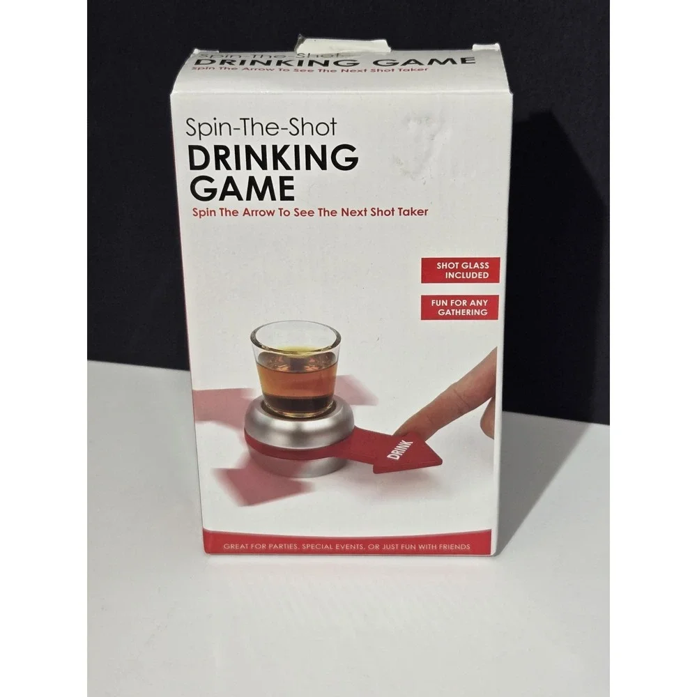 Spin The Shot Drinking Game Parties Bar Special Events Fun Glass Included